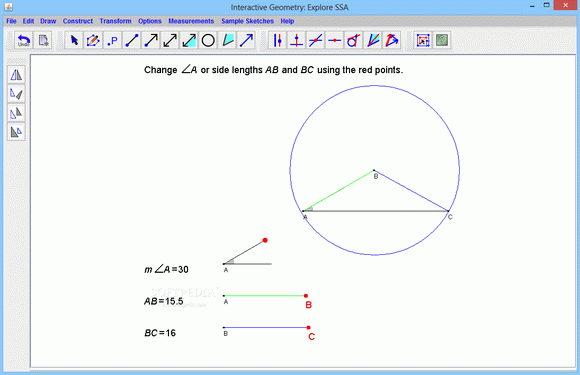 Interactive Geometry: Explore SSA Crack & Activator