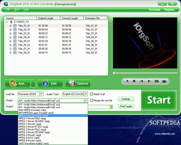 iOrgSoft DVD to AVI Converter Crack With Activation Code