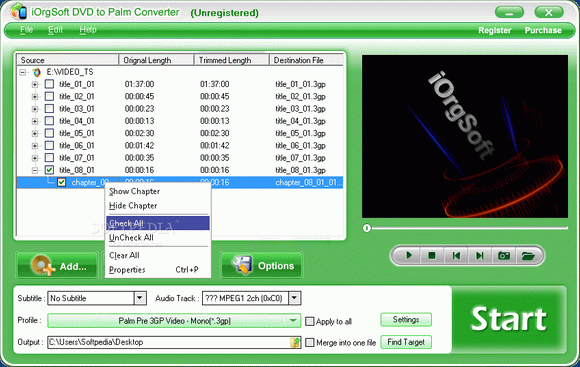 iOrgsoft DVD to Palm Converter Crack + Serial Key Download