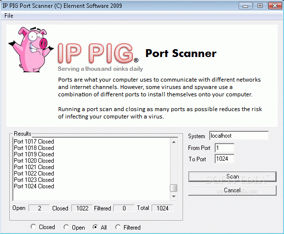 IP Pig Port Scanner Crack & Serial Number