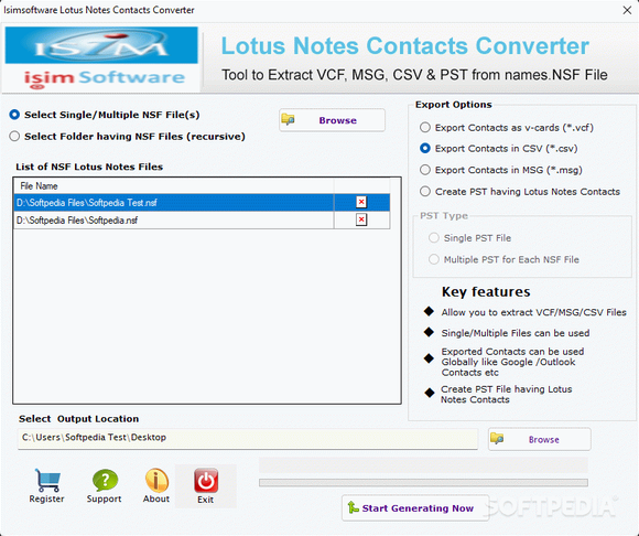isimSoftware Lotus Notes Contacts Converter Crack + Keygen Updated