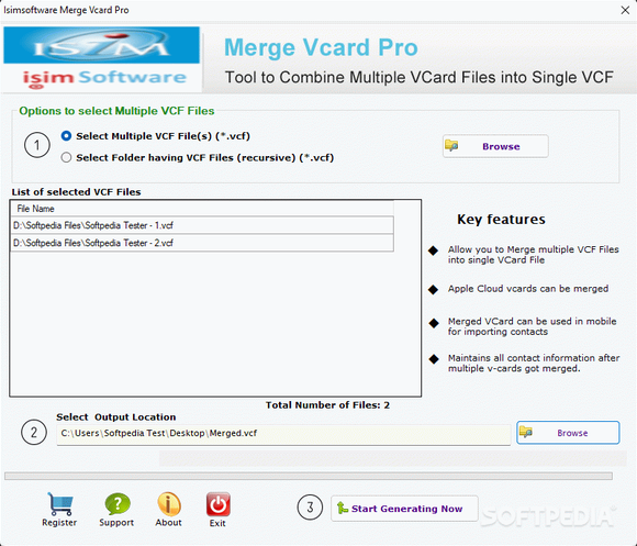 isimSoftware Merge Vcard Pro Crack + Serial Key Updated