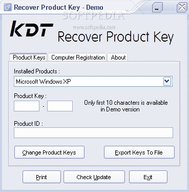 KDT Soft. Recover Product Key Crack With Activation Code