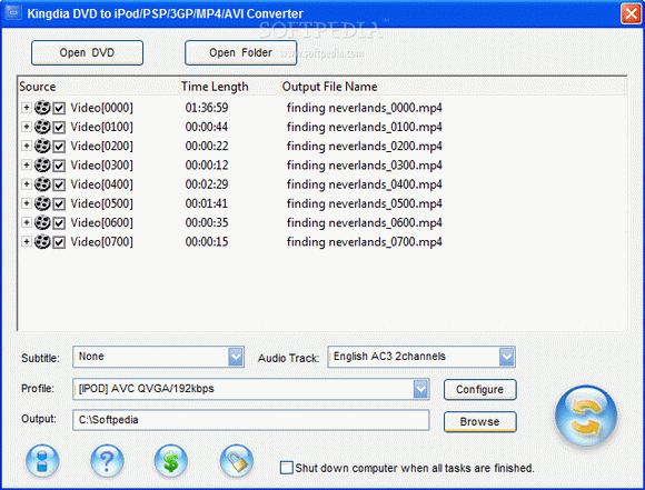 Kingdia DVD to iPod / PSP / 3GP / MP4 / AVI Converter Crack With Activation Code Latest 2024