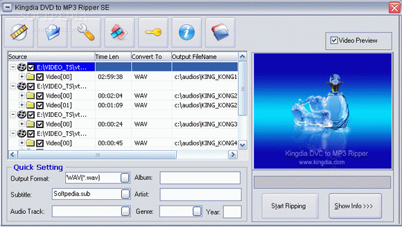 Kingdia DVD to MP3 Ripper Crack With Serial Key Latest 2024