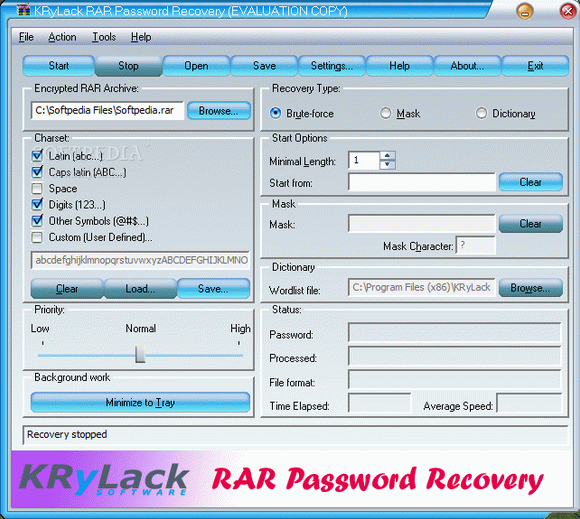 KRyLack RAR Password Recovery Crack With Activation Code Latest