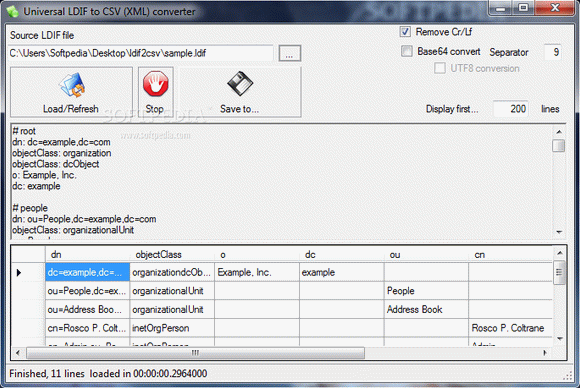 Universal LDIF to CSV (XML) converter (formerly LDIF2CSV) Crack With Serial Number Latest 2024