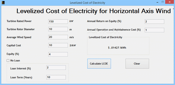 Levelized Cost of Electricity Crack + License Key (Updated)