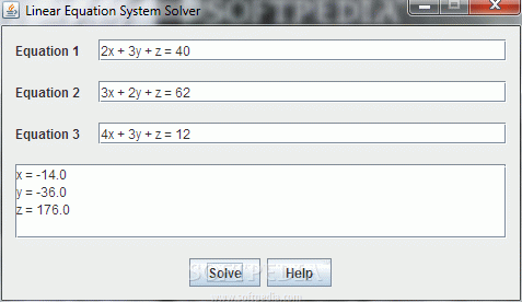 Linear Equation System Solver Crack With Serial Key 2024