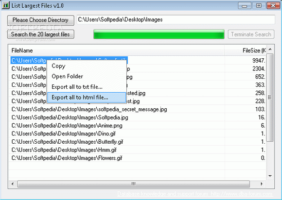 List Largest Files Crack + Activation Code Updated