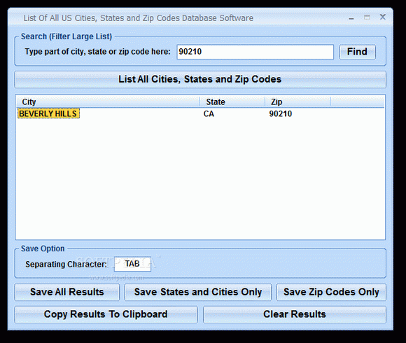 List Of All US Cities, States and Zip Codes Database Software Crack With License Key 2024