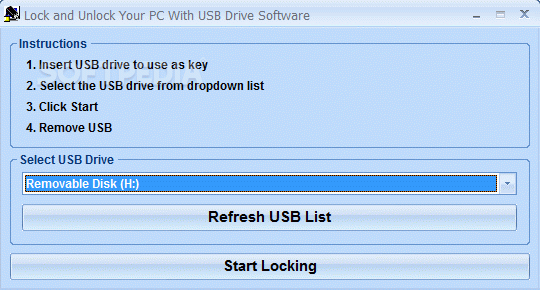 Lock and Unlock Your PC With USB Drive Software Crack + License Key Updated
