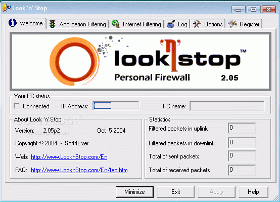Look 'n' Stop Firewall Crack + Serial Number Download 2024