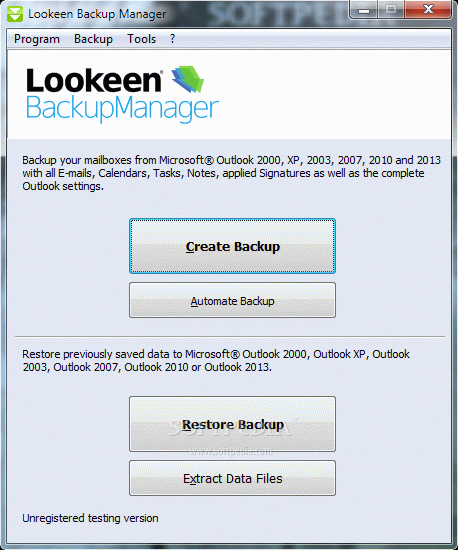 Lookeen Backup Manager Crack + Serial Number Updated