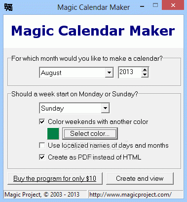 Magic Calendar Maker Crack Plus Serial Number