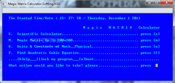 Magic Matrix Calculator Crack + Serial Number Download 2024