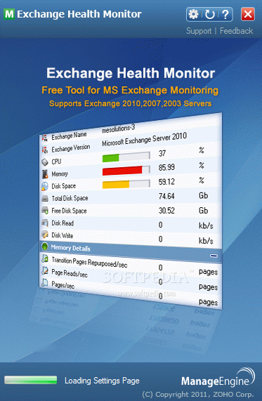 ManageEngine Exchange Health Monitor Crack With Activator