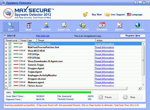 Max Secure Spyware Detector Crack + Activator