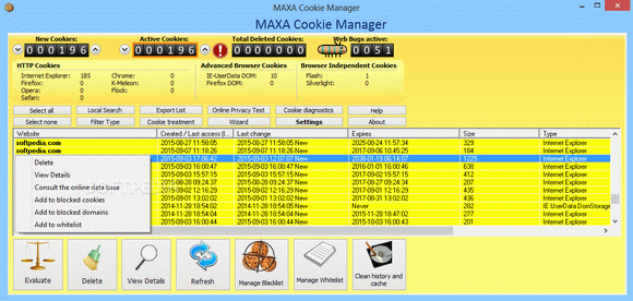MAXA Cookie Manager Crack Plus License Key