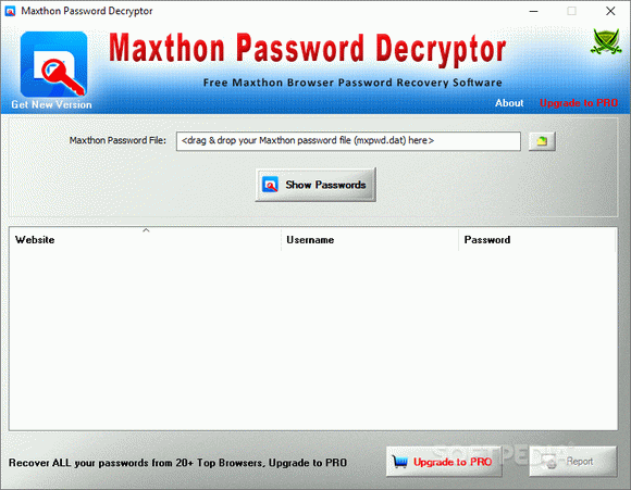 Maxthon Password Decryptor Crack Plus License Key