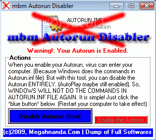 mbm Autorun Disabler Crack + Serial Number Download 2024