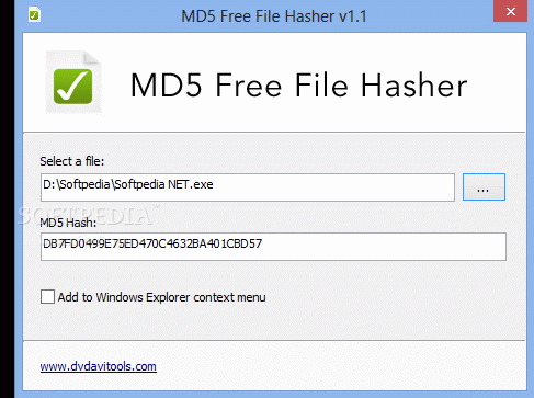 MD5 Free File Hasher Crack + Serial Key Updated
