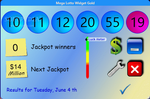 Mega Lotto Widget Gold Crack & Serial Key