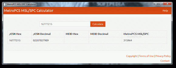 MetroPCS MSL/SPC Calculator Crack & Activator