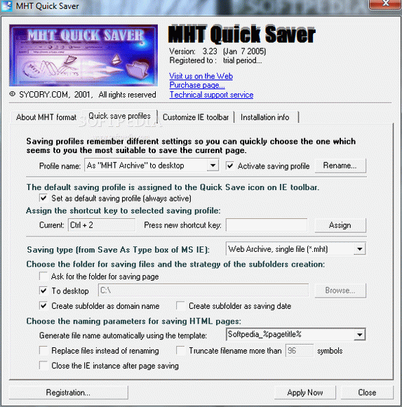 MHT Quick Saver Serial Key Full Version