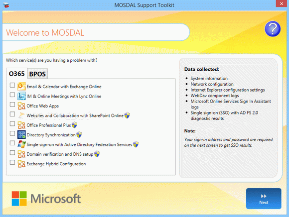 Microsoft Online Services Diagnostics and Logging Support Toolkit (MOSDAL) Crack + Serial Number Download 2024