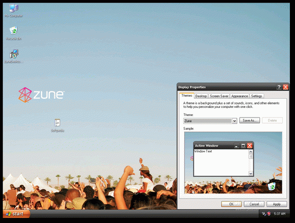 Microsoft Zune Theme for WinXP Crack + Serial Key Download