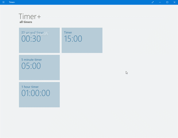 Timer+ for Windows 10/8.1