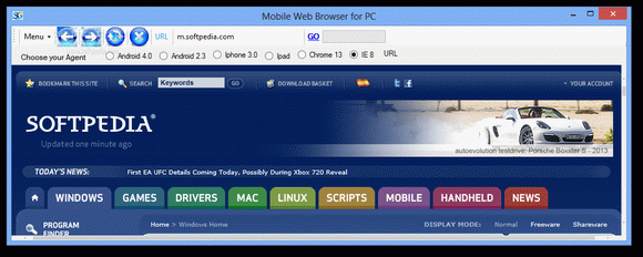 Mobile Web Browser for PC Crack & Serial Number