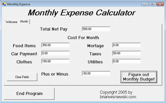 Monthly Expense Crack Plus Serial Key