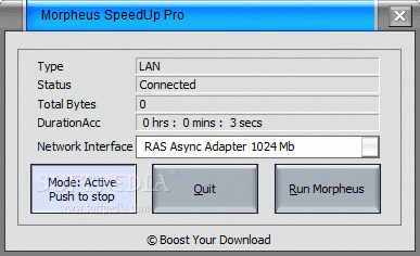 Morpheus SpeedUp Pro Activation Code Full Version