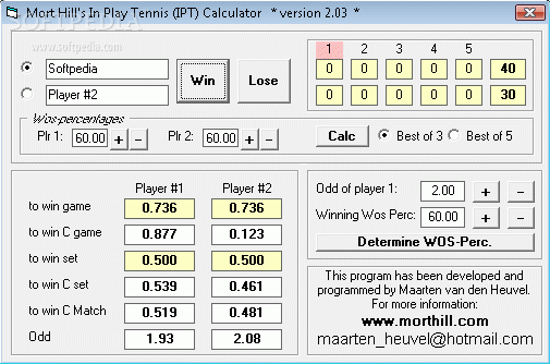 Mort Hill's In Play Tennis (IPT) Calculator Crack + Activation Code Download