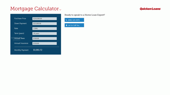 Mortgage Calculator by Quicken Loans for Windows 8 Serial Number Full Version