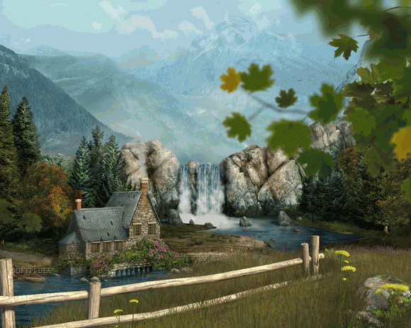 Mountain Waterfall 3D Screensaver Crack With Serial Key 2024