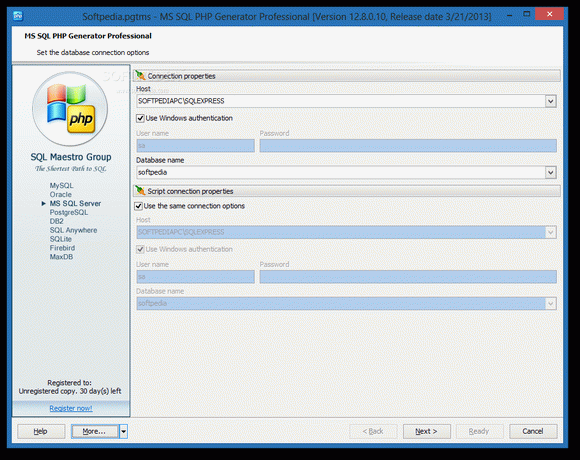 MS SQL PHP Generator Professional Crack Plus Serial Key