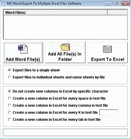 MS Word Export To Multiple Excel Files Software Crack & License Key