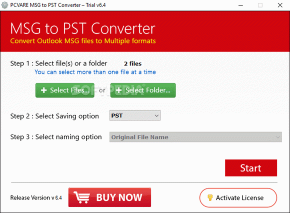 PCVARE MSG to PST Converter Crack & Activator