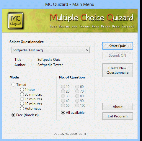 Multiple Choice Quizard Crack With Activation Code 2024