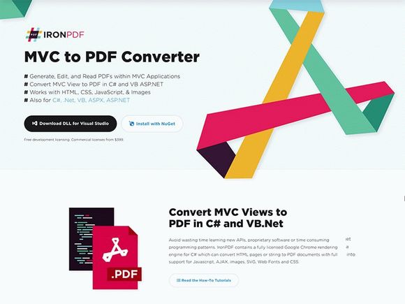 IronPDF - MVC to PDF Converter Crack With Activator Latest