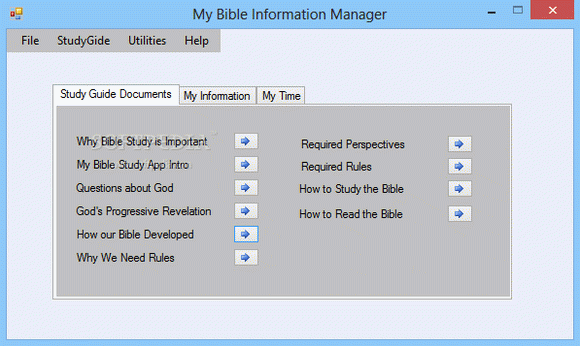 My Bible Information Manager (formerly My Bible Study Application) Activation Code Full Version