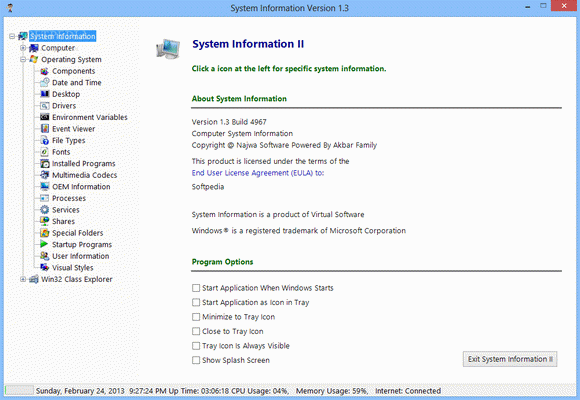 System Information Crack With Serial Number 2024