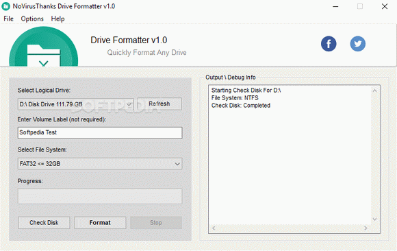 NoVirusThanks Drive Formatter Crack + Serial Key Download