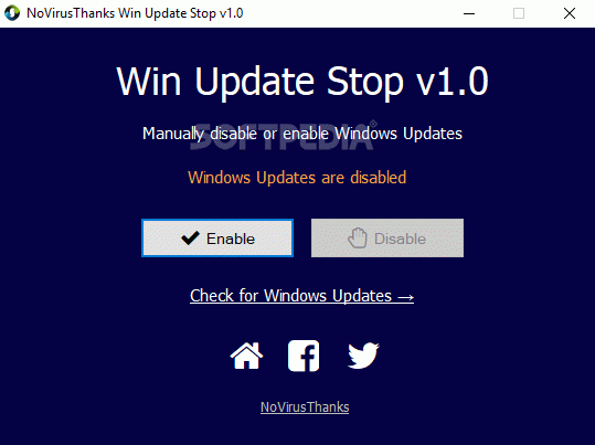 NoVirusThanks Win Update Stop Crack With Keygen 2023