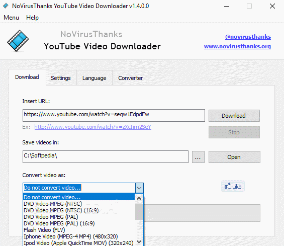 NoVirusThanks YouTube Video Downloader Activator Full Version
