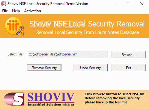 Shoviv NSF Local Security Removal Crack With Activator Latest
