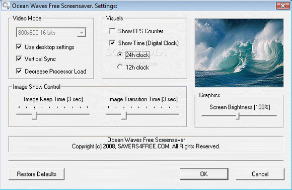 Ocean Waves Free Screensaver Crack + Activator